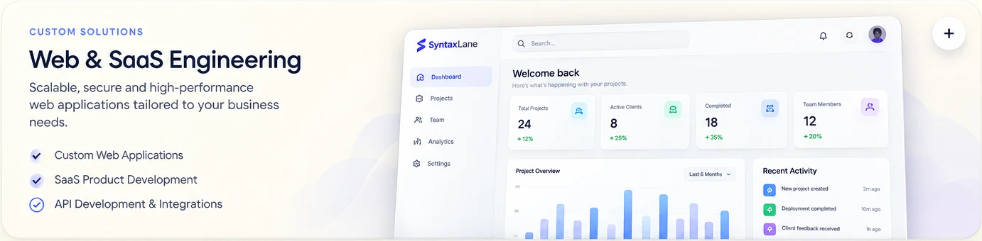 Web & SaaS Engineering service illustration